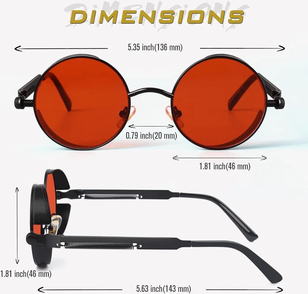GQUEEN: Rivivi lo Stile Retrò con gli Occhiali Steampunk Polarizzati - 4