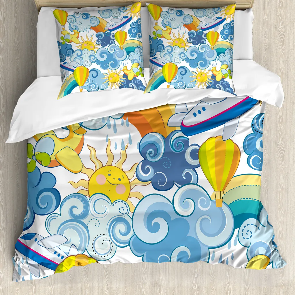 Copripiumino Antiacaro ABAKUHAUS 155x220 - Design Aerei e Nuvole