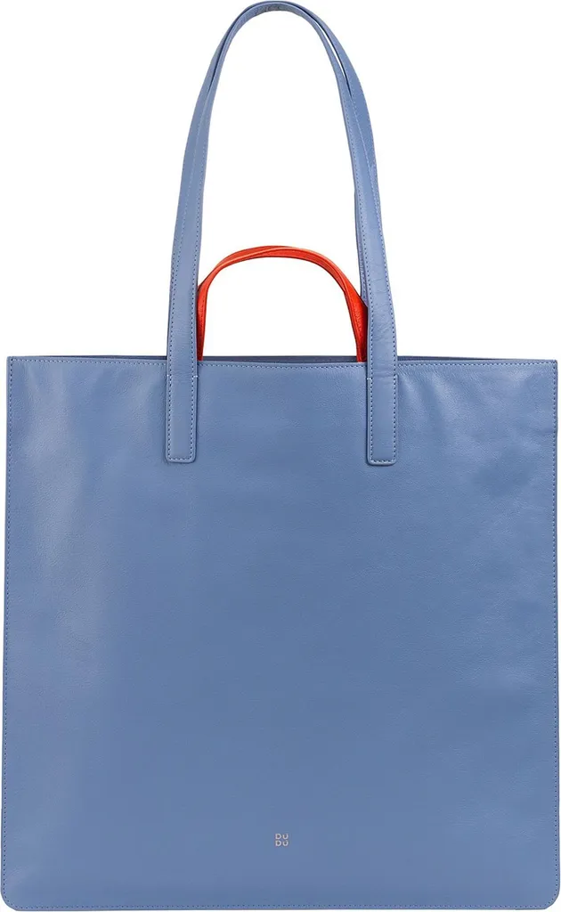 DuDu Madeleine Shopper Sac en cuir 40 cm - Grand Cabas de Luxe Cognac