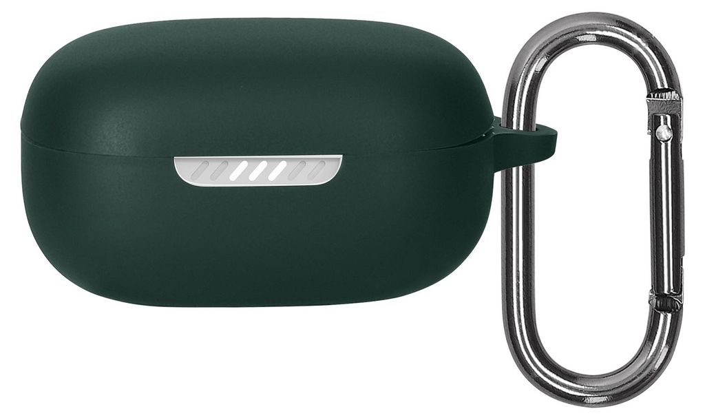 kwmobile Hülle kompatibel mit JBL Live Pro 2 TWS Kopfhörer - Silikon Schutzhülle Etui Case Cover Schoner in Dunkelgrün
