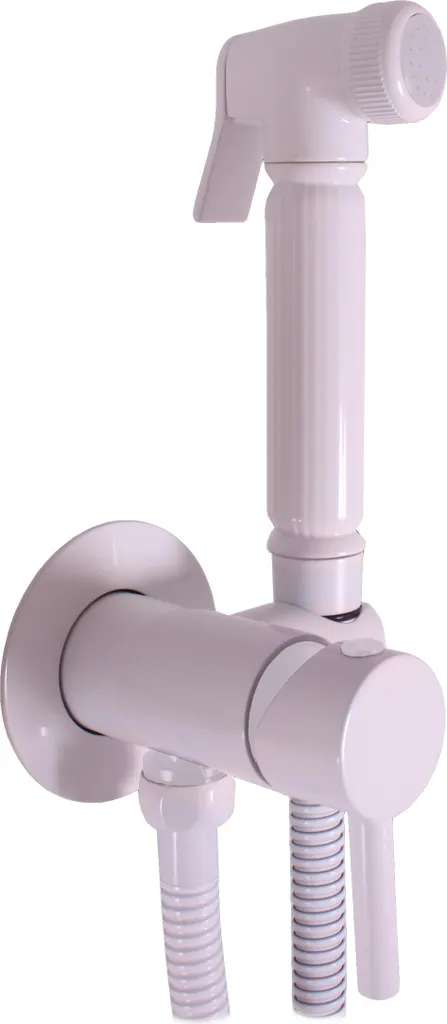 Mitigeur bidet encastrable SEINA avec douchette en laiton blanc chic