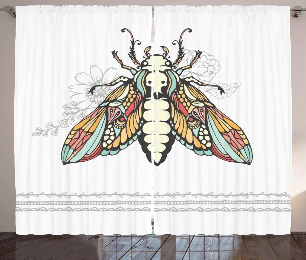 ABAKUHAUS Tenda Tod Moth 280x245 cm Multicolore - Gotico Rustico