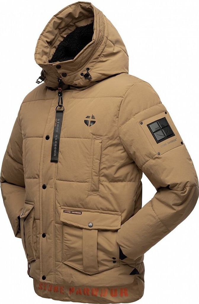 STONE HARBOUR Herren Winterjacke Mit Abnehmbarer Kapuze – Warme Steppjacke Für Stadt & Outdoor
