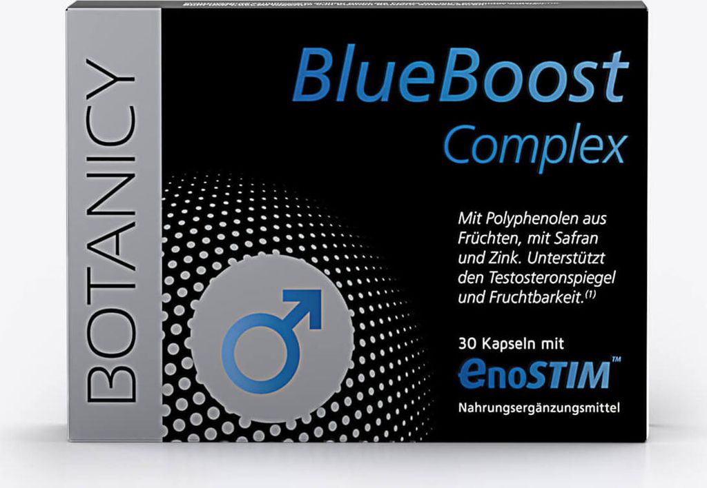 BLUE BOOST Complex, mit Safran, OPC, Maca, Zink, Ginseng, Produktbild 