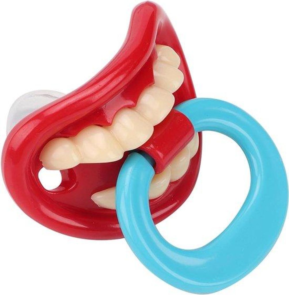 Weicher Silikagel-Lippen-Schnuller für Baby-Zubehör - Lustiger Mund-Schnuller (Ring ziehen)
