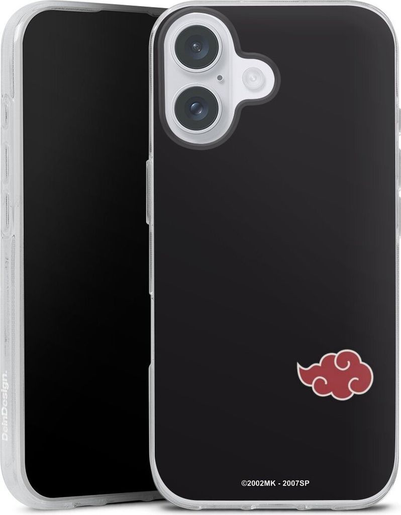 DeinDesign Handyhülle für Apple iPhone 16 Plus Silikon Hülle Case Smartphone Schutzhülle Naruto Shippuden Offizielles Lizenzprodukt Akatsuki