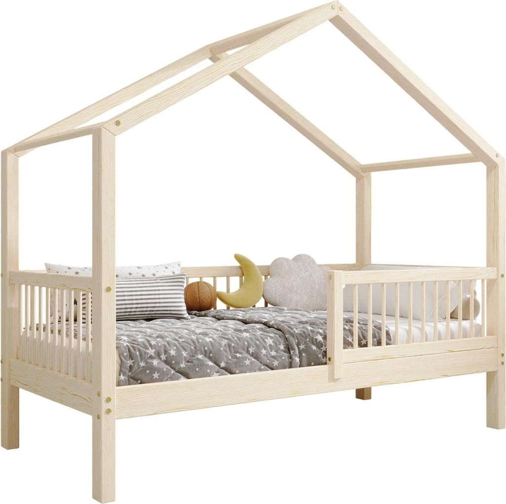 Dětská postel TIMBEE MURLO house 90x200 cm s roštovým rámem Obrázek produktu 