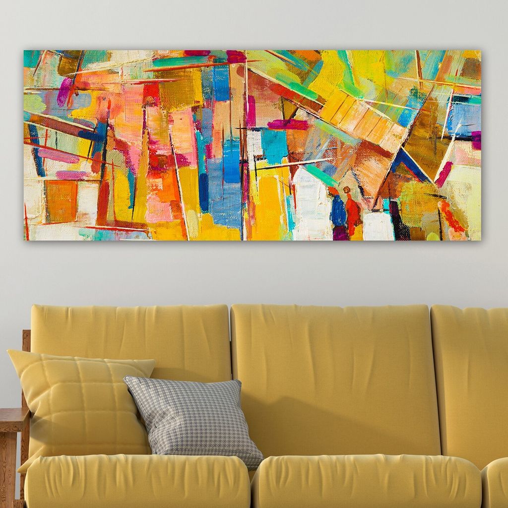 Wallity, YTY129236510_50120- ERN1250, Bunt, Leinwandbilder, 50 x 120, 100% Leinwand