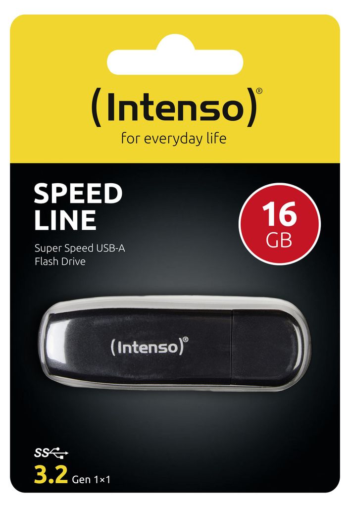 Intenso Speed Line, 16 GB, USB Typu-A, 3.2 Gen 1 (3.1 Gen Zdjęcie produktu 