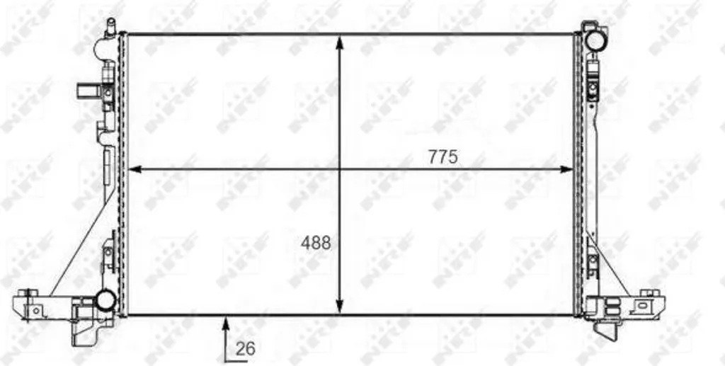 Radiateur moteur pour Master et Movano - Remplacement fiable OE 4406318