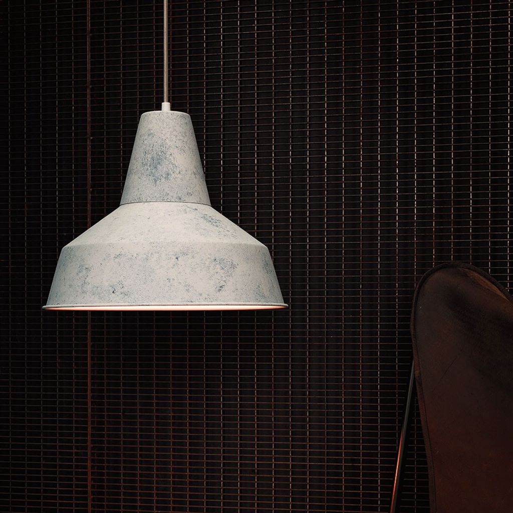 Eglo 49249 Somerton Hängeleuchte E27 Stahl weiss gekalkt