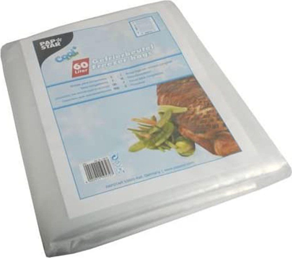 STARPAK Gefrierbeutel 20 Liter 600 x 400 mm transparent 100 Stück