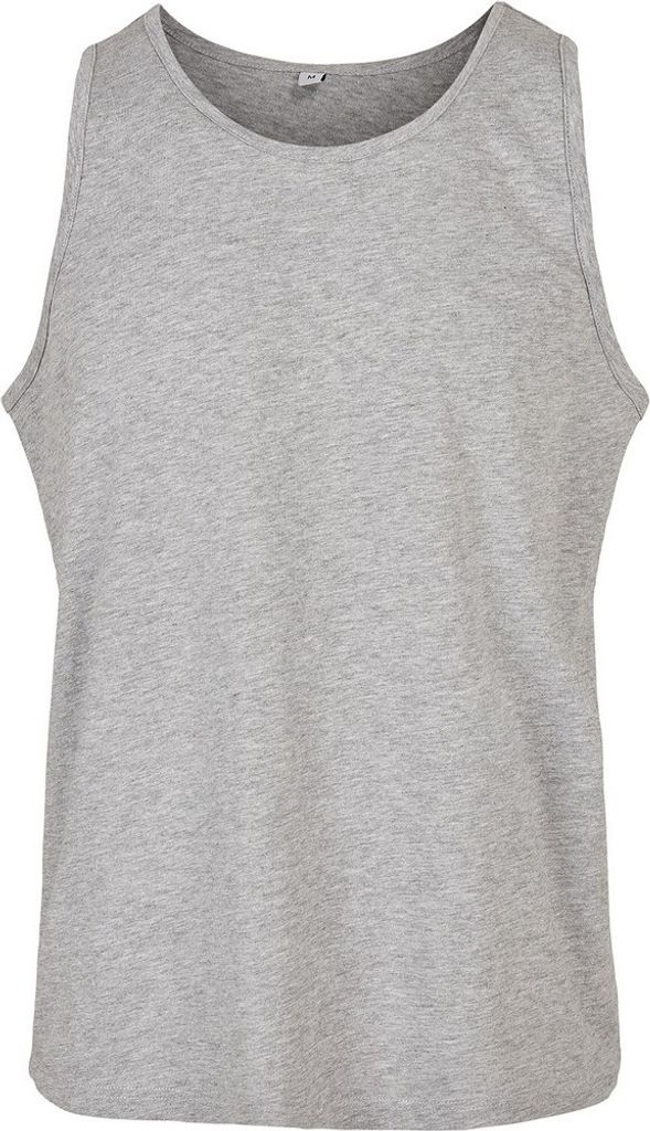 Build Your Brand - "Basic" Ärmelloses Oberteil für Herren RW8663 (XXL) (Grau meliert)