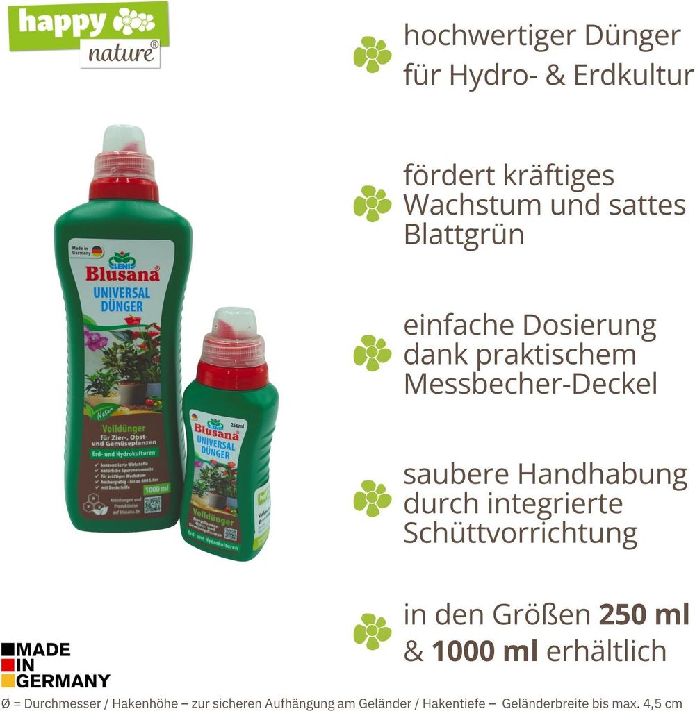 Set 2 x 1000 ml Dnger flssig Blusana Leni Dnger