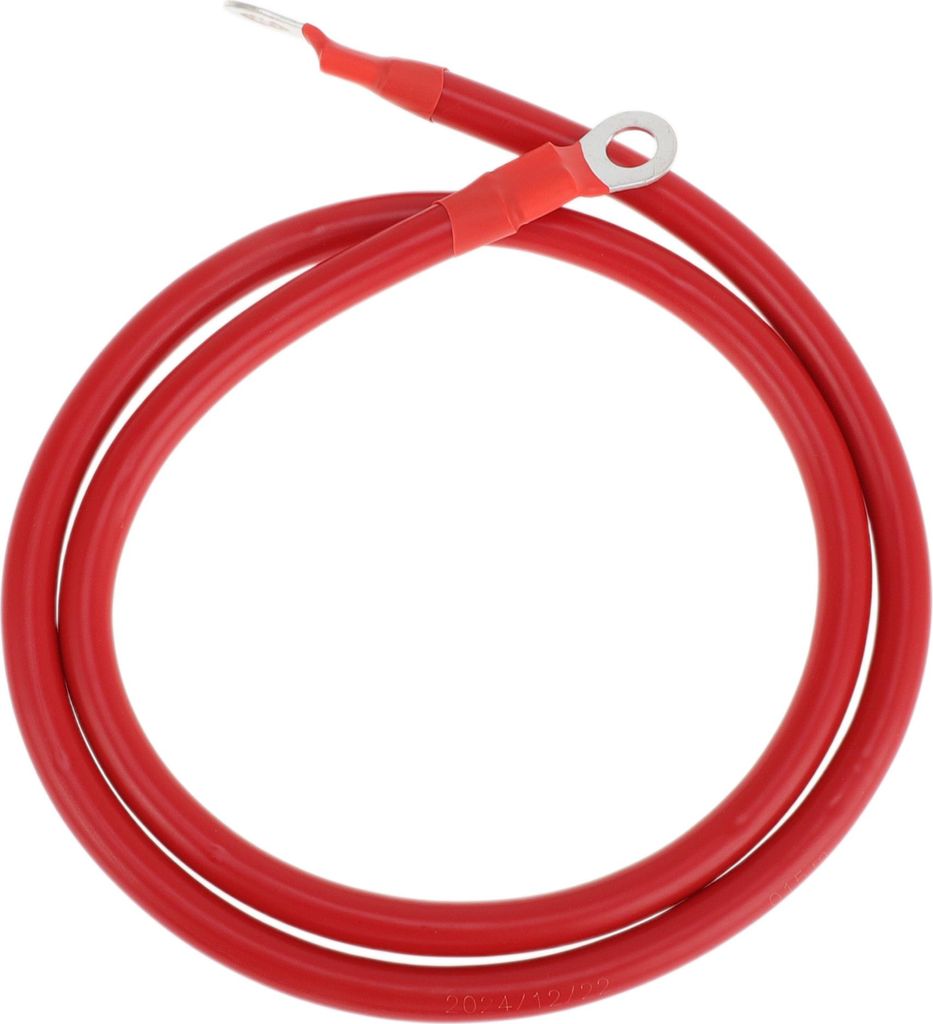 105cm 4AWG Batterie Wechselrichter Kabel 3/8" Batterie Kabel Verzinntes Kupfer Rot OT Typ