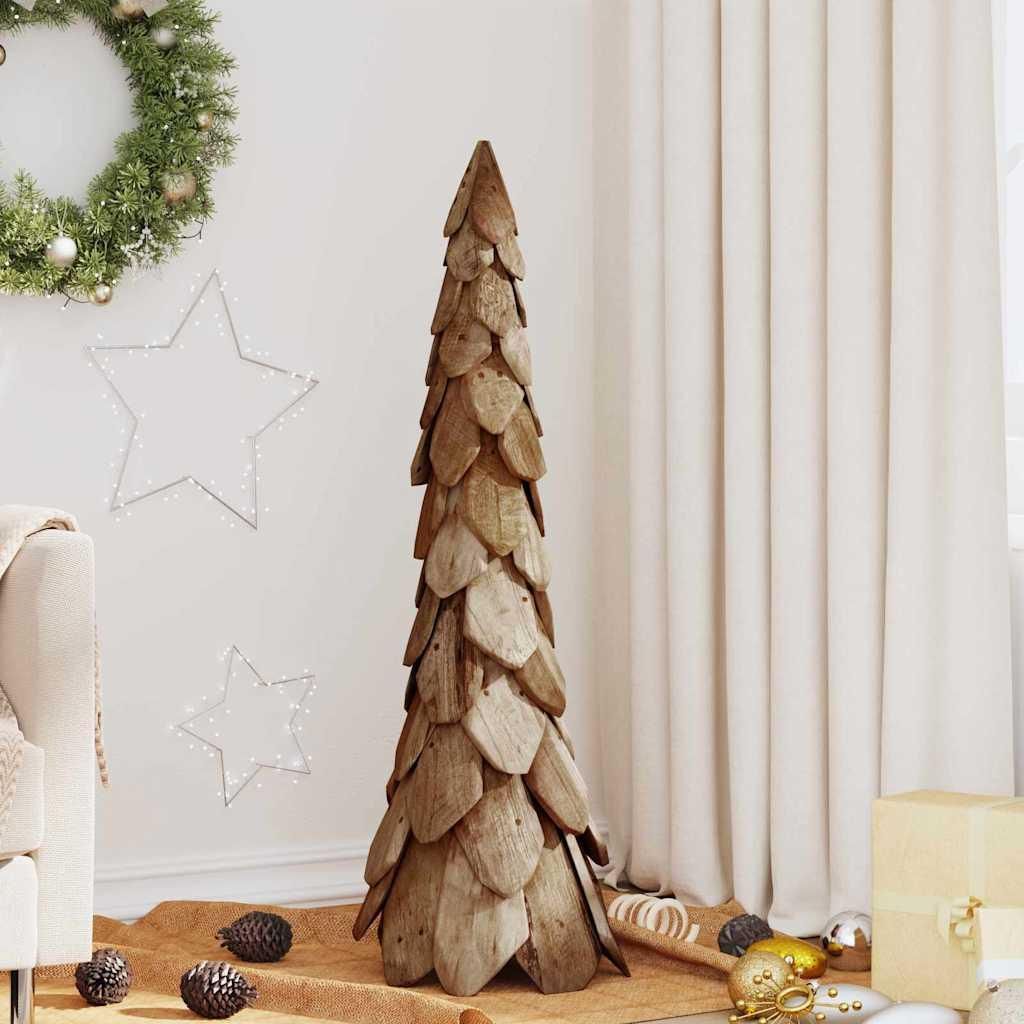 (Angebot 2026)Weihnachtsbaum langlebig - modernes Design - mit Ständer Braun 111 cm Massivholz Teak GermanyMöbel 34260 - Künstliche Weihnachtsb...