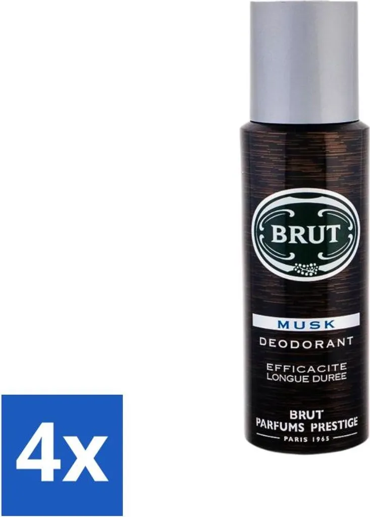 Brut Deodorante Muschio 200ml 4 Pezzi - Profumo Classico Uomo Offerta