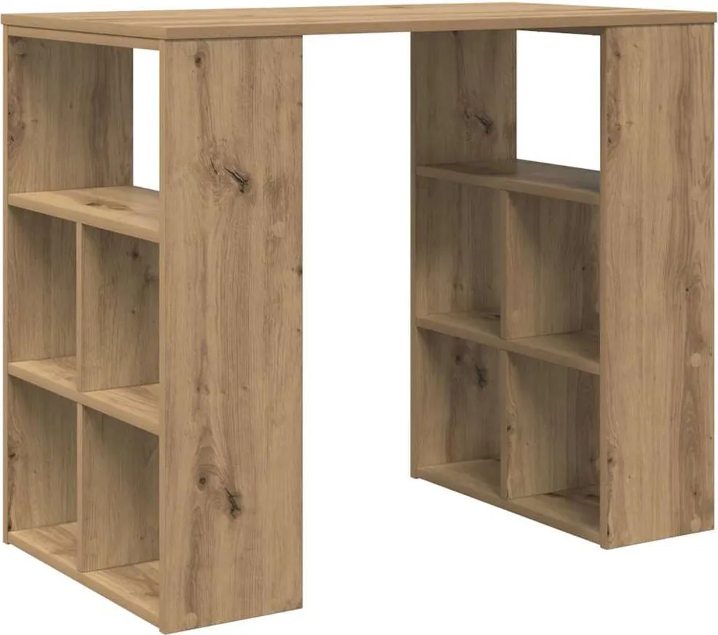Scrivania Rovere Compatta 90x50x75 cm - Postazione Smart Working