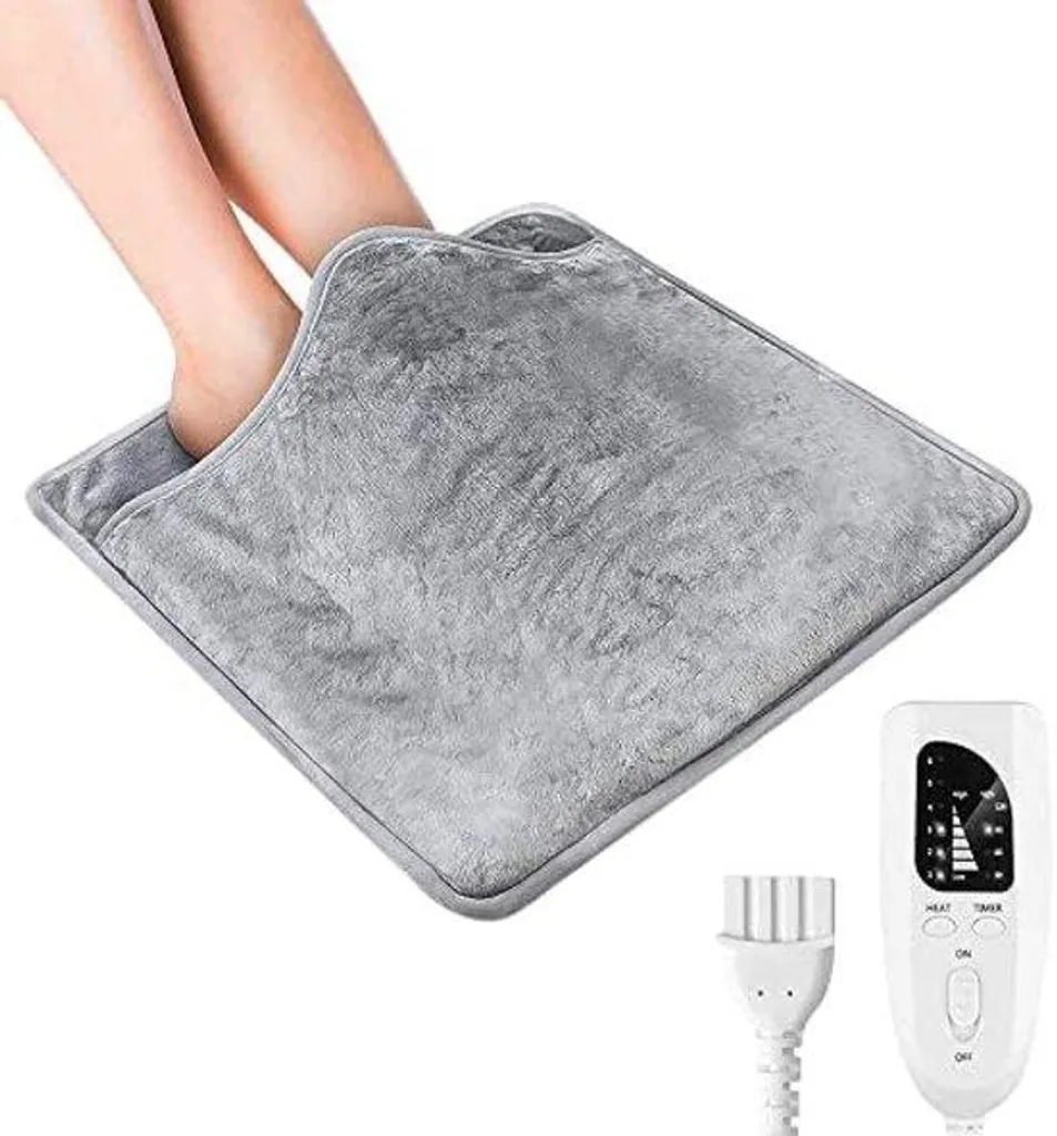 Chauffe-pieds électrique contre les pieds froids avec thermostat 6 niveaux