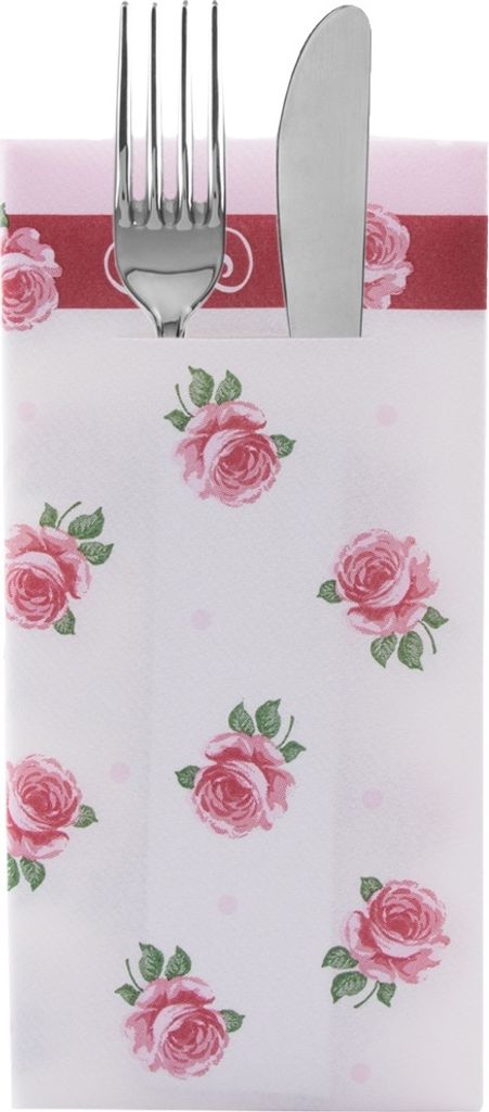 Sovie HOME Besteckserviette Rosita in Bordeaux aus Produktbild 