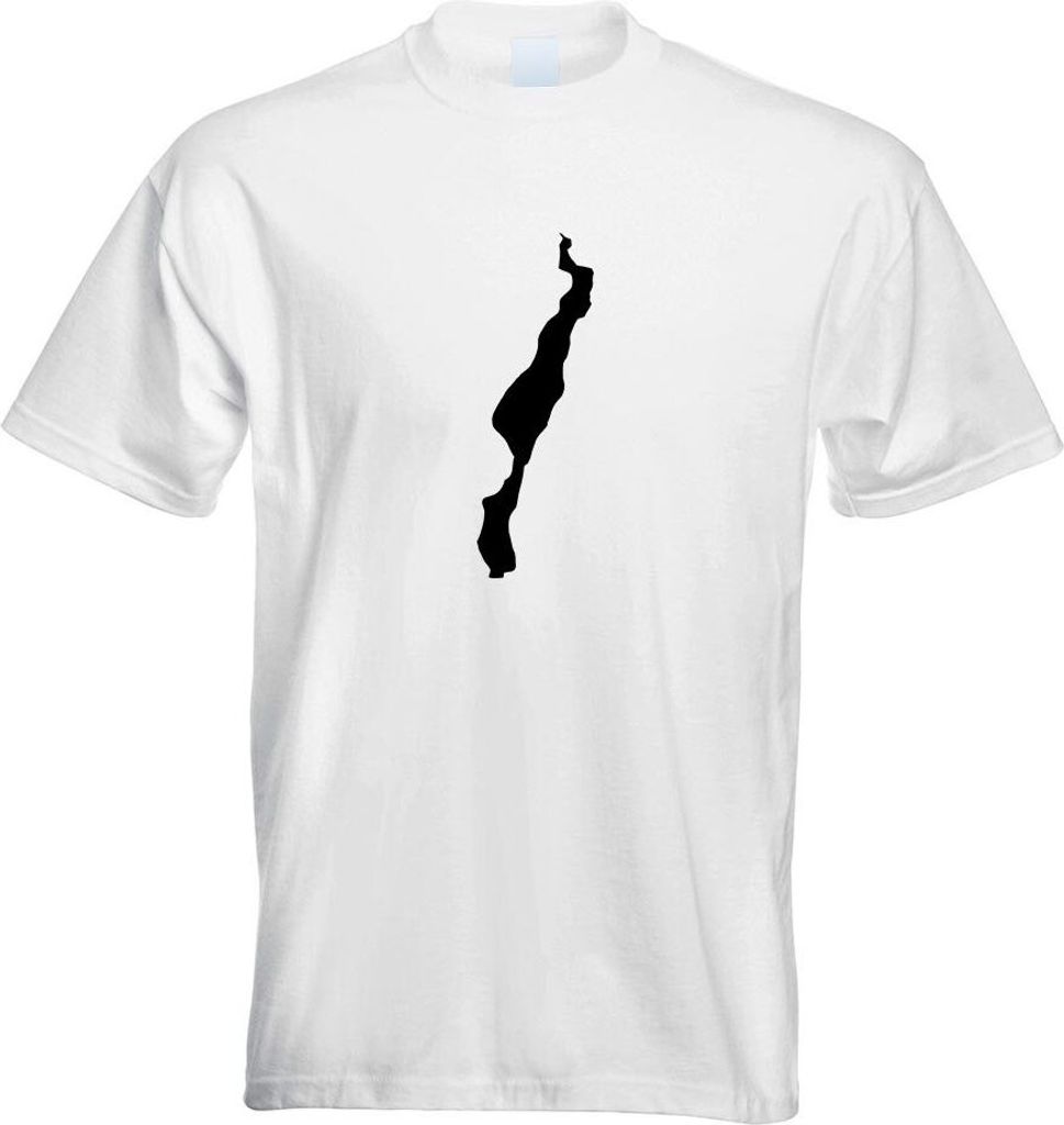 Kiwistar - T-Shirt - Weiss - Königssee - Deutschland - See Motiv Bedruckt Funshirt Design Print - mit Motiv Bedruckt - Funshirt Design - Sport - F...