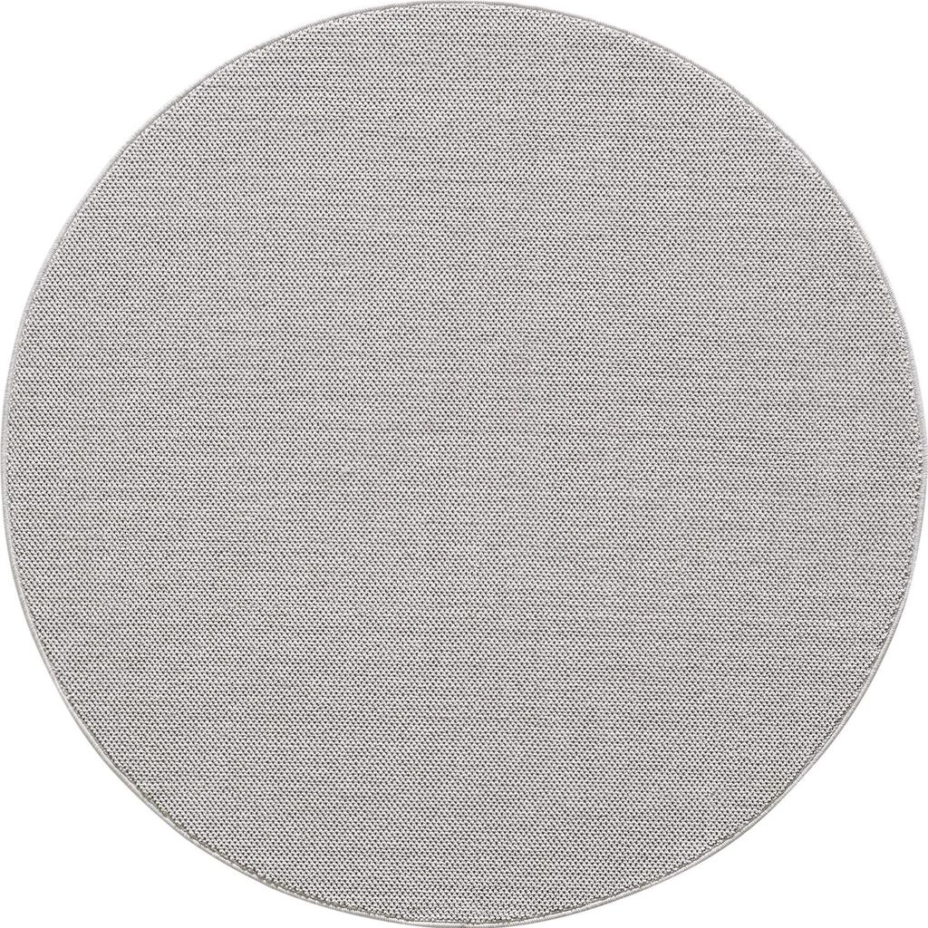 Carpetsale24 Teppich Wohnzimmer Uni Meliert Cut-Loop Design Kurzflor Modern Teppich Einfarbig Robust Pflegeleicht, Grösse: 200 cm Rund