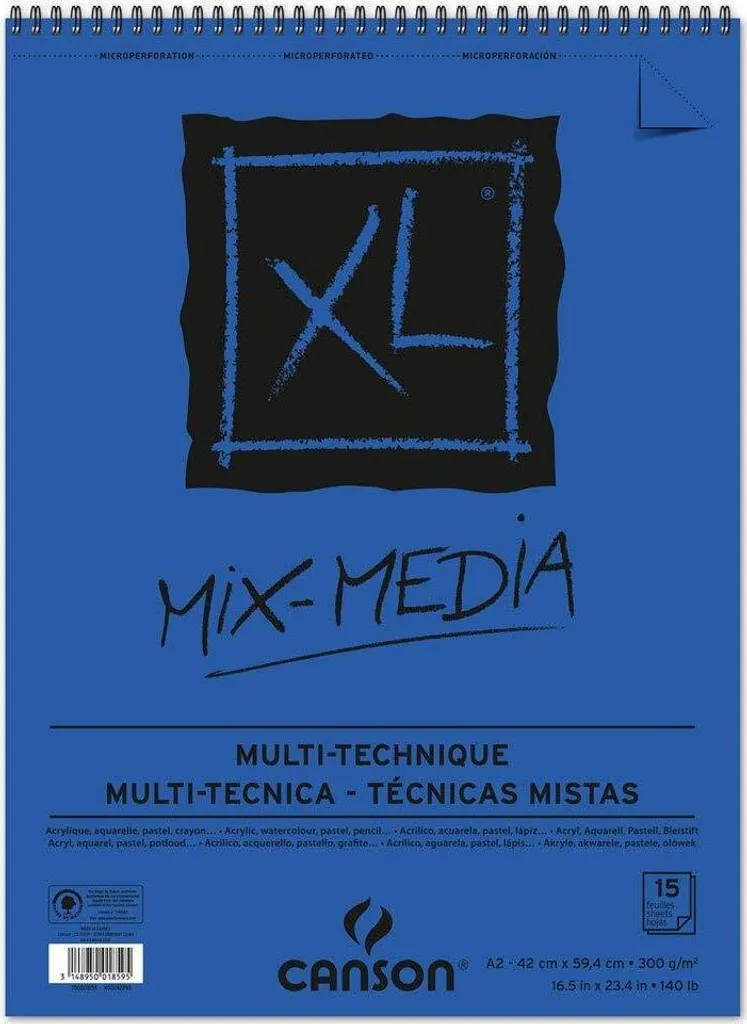 Blocco Canson XL Mixed Media A2: Recensione e Caratteristiche 300g