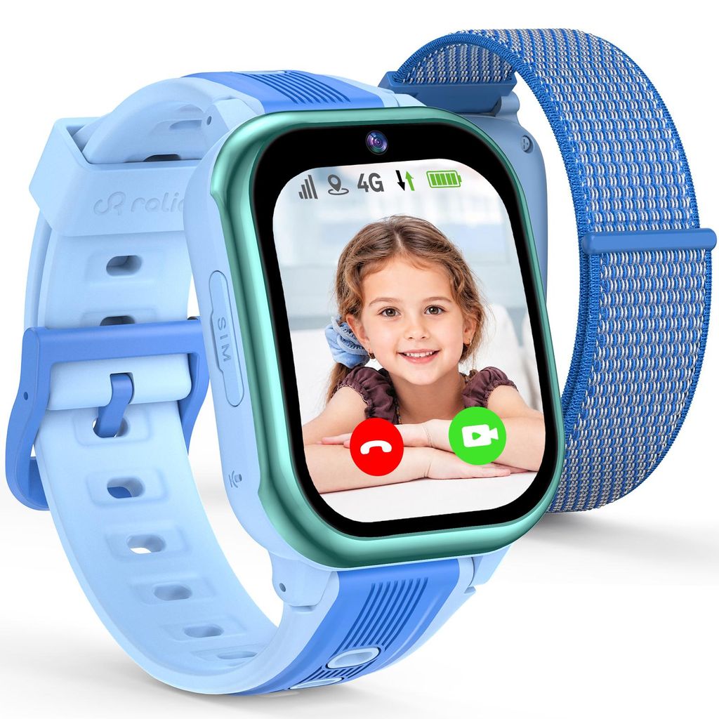 Ralio R5 Plus – Montre connectée enfant 4G GPS, écran Image du produit 