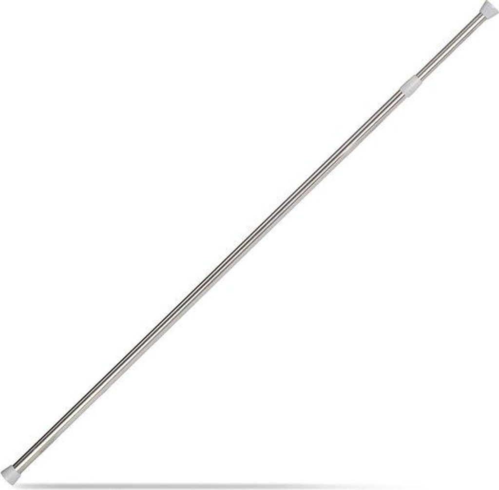 Teleskopische Stangen aus Edelstahl, 110-200 cm, silberfarben