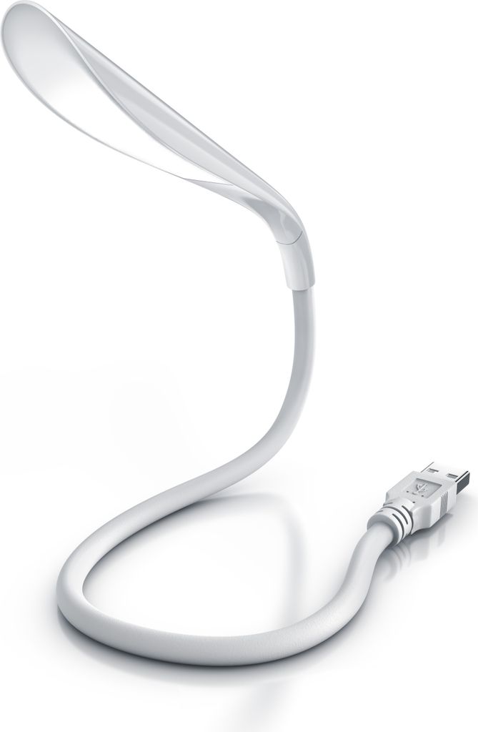 CSL LED Lampe flexibel mit Schwanenhals Leselampe mit USB Anschluss