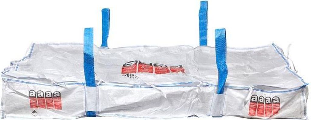 10x Asbestplattensack mit doppeltem Innenbeutel 250x150x30cm | 1000KG | Asbestentfernung