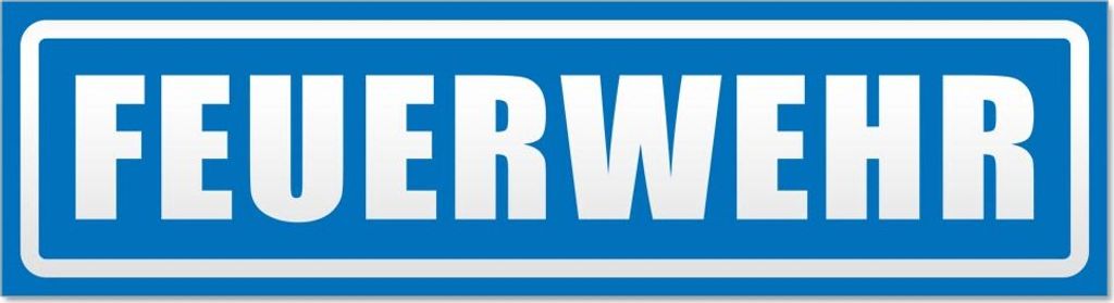 Feuerwehr Motiv 1 invertiert Magnetschild Schild magnetisch