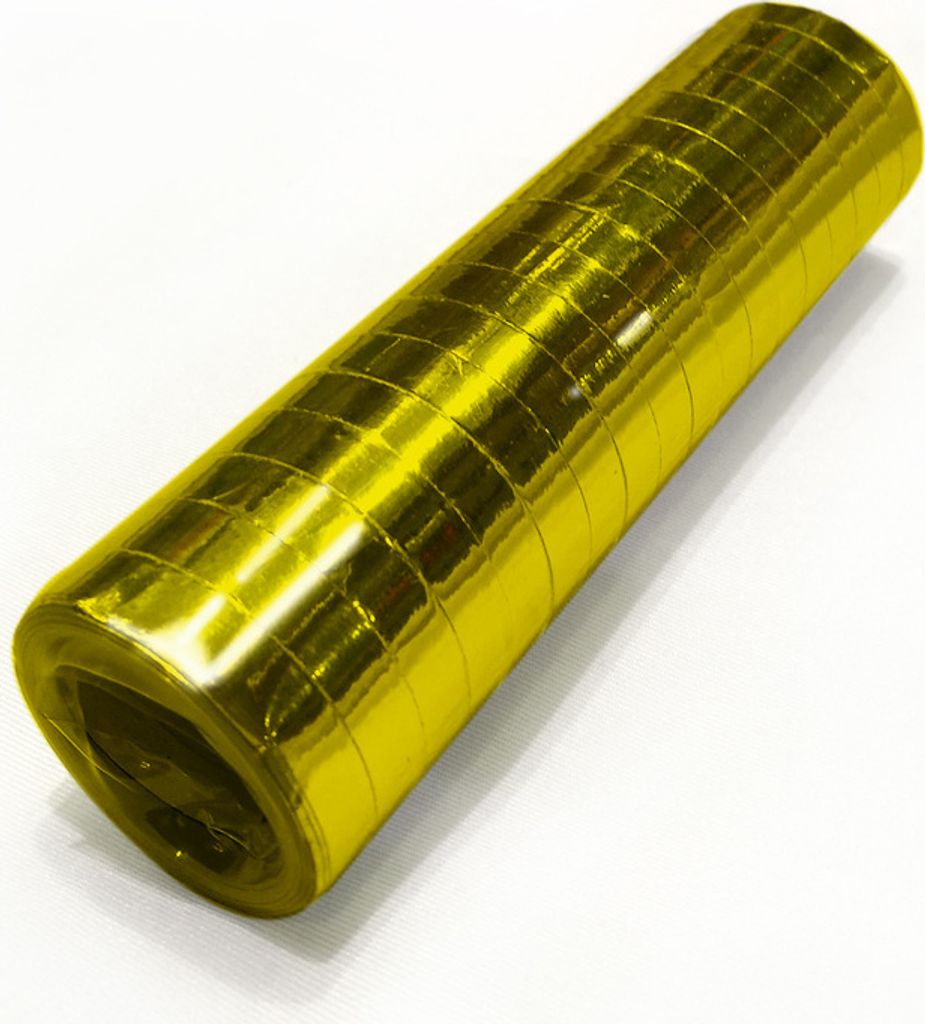 Glitzer Luftschlangen gold metallic