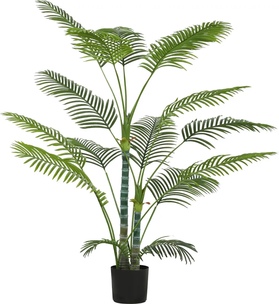Grand Palmier artificiel 170 cm - Plastique réaliste et pot de décoration