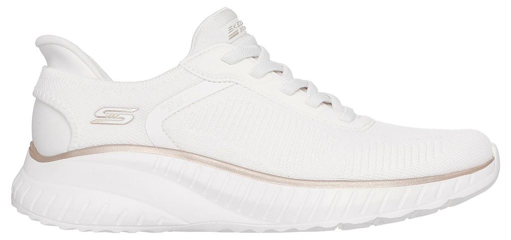 Skechers Bobs Squad Chaos Current Muse Slip-On Weiß WTGD Produktbild 