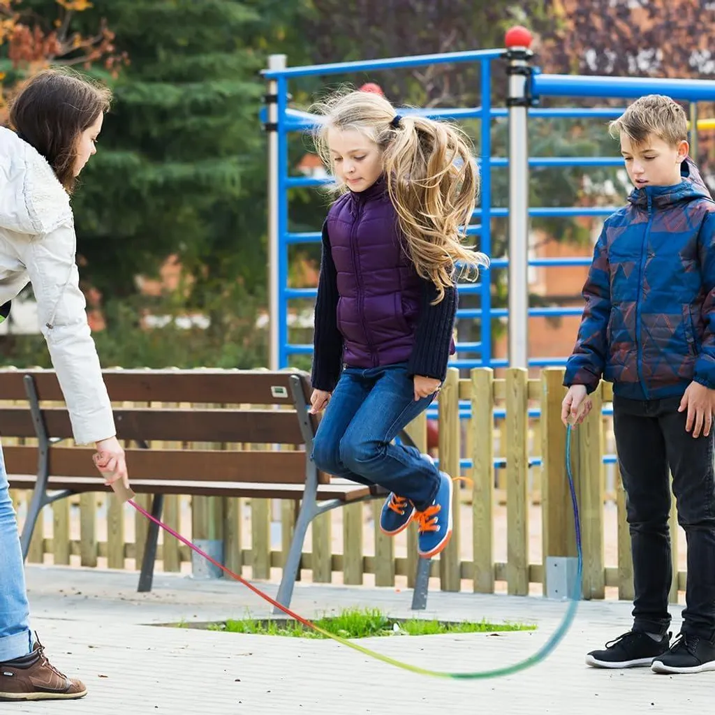 Corde à sauter pour fitness enfant 250 cm - Idéal sport et coordination