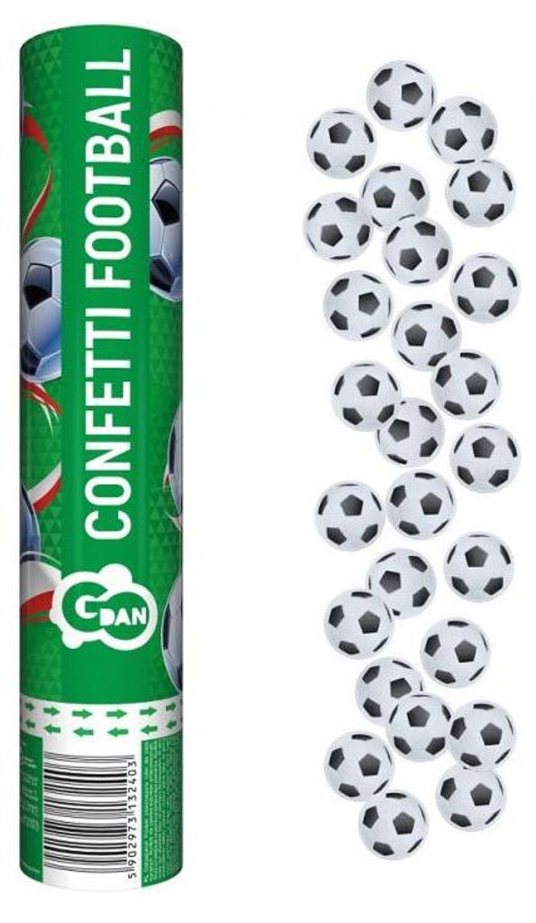 Konfetti schießen 30 cm - Fußbälle Produktbild 