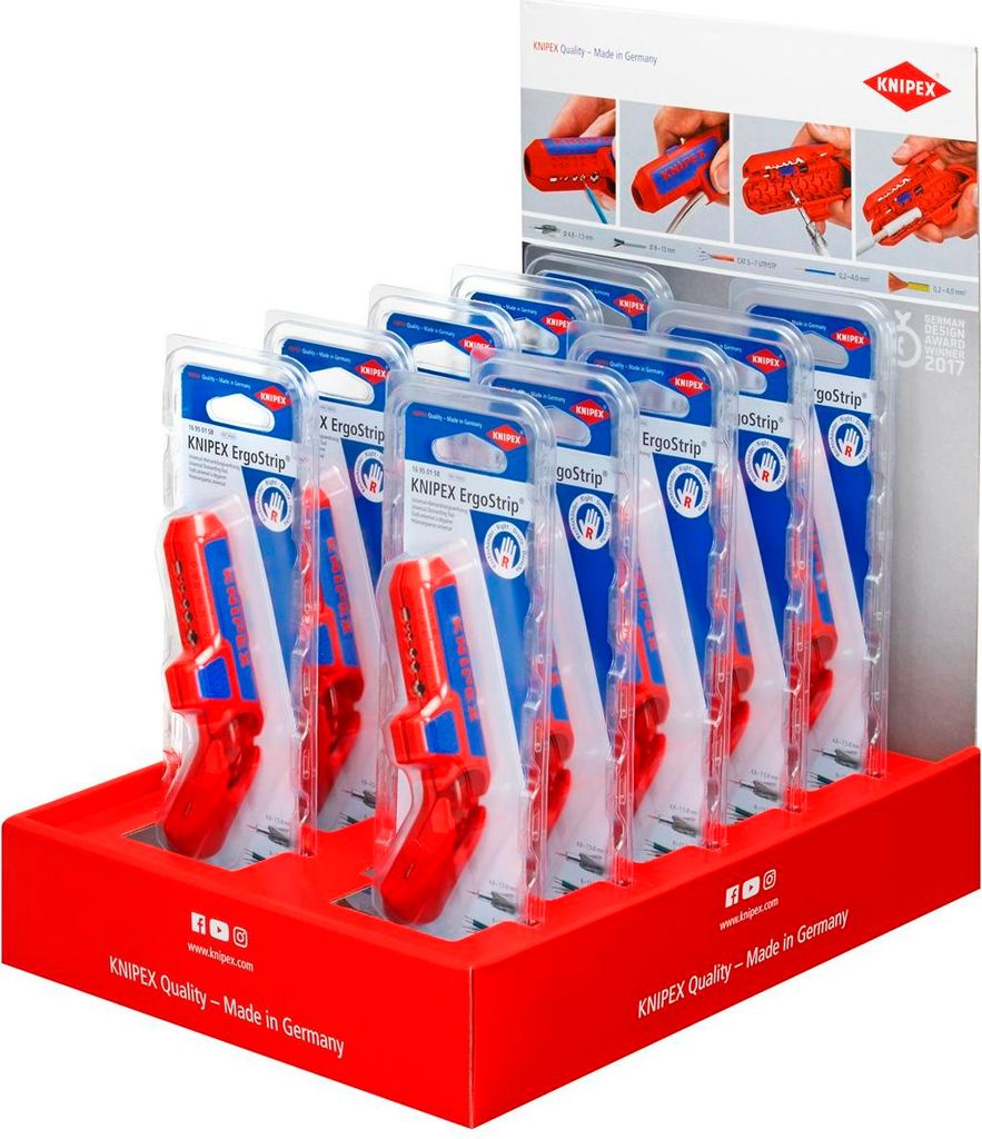 Knipex 00 18 01 V27 Thekendisplay 16 95 01 SB Ergo Strip