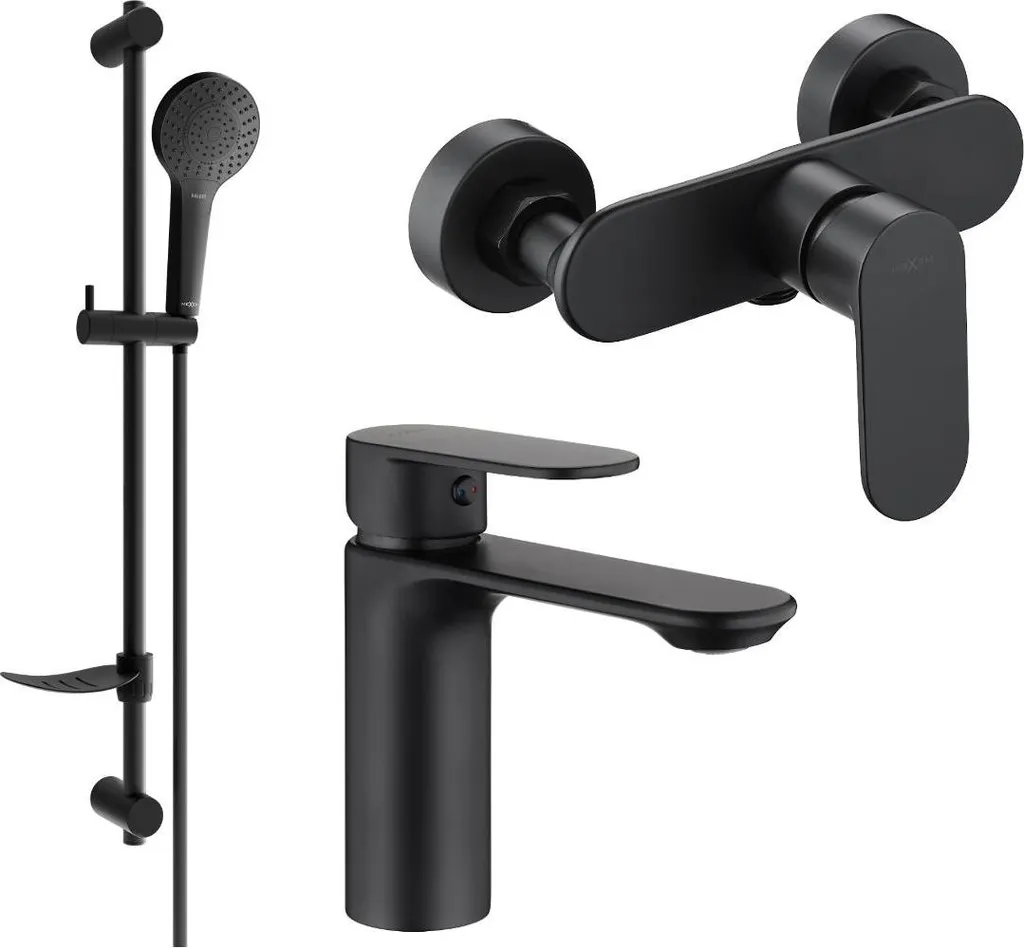 Mexen Milo DF05 set doccia, nero - 71304DF05-70