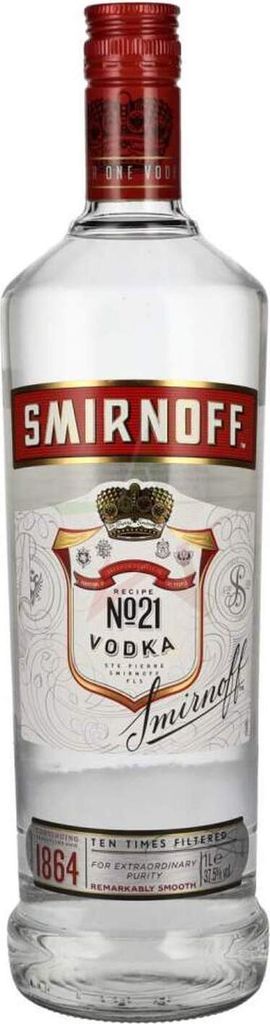 Smirnoff Vodka 37,50 % 1,00 Liter
