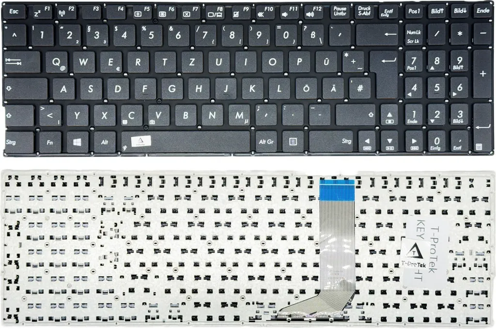 Clavier de Remplacement AZERTY pour PC ASUS X756UJ X756UQ - Noir Mat