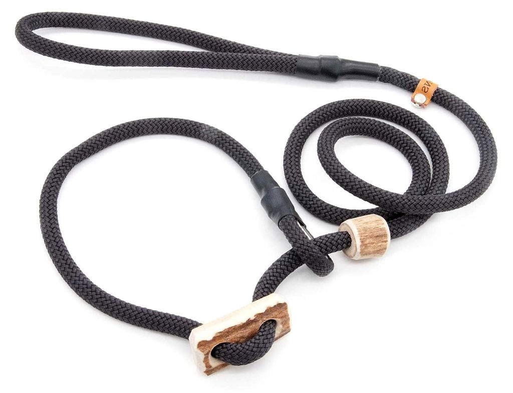 Retriever-Leine/Moxonleine Sporty-Style | robuste Hundeleine aus Tau mit Klemme und Halsbandfunktion | 8mm – griffig und wetterfest | Training, A...