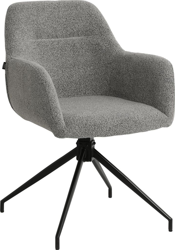 CLP Esszimmerstuhl Merlinda mit Teddystoff, 360° drehbar Produktbild 
