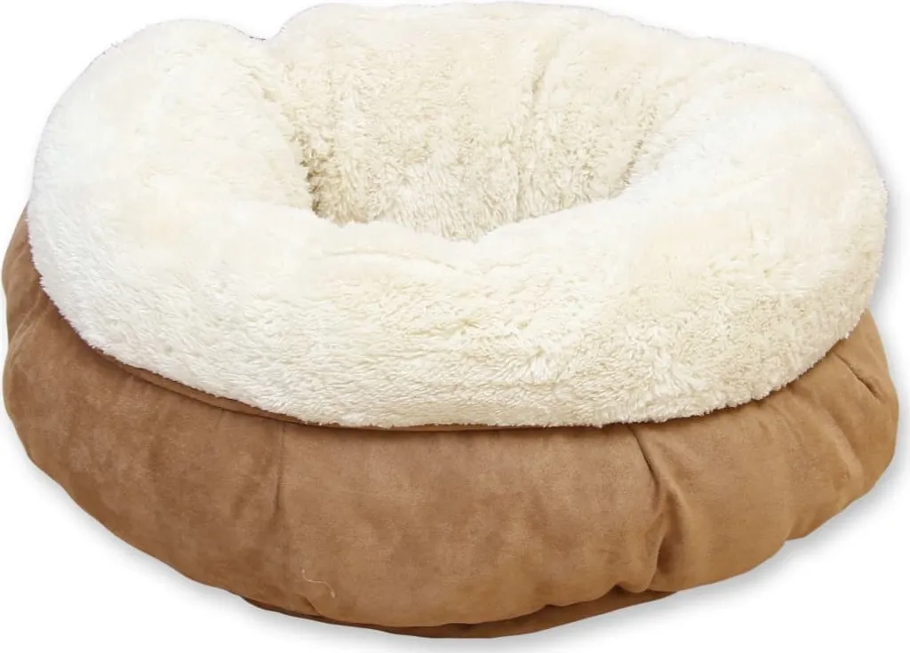 letto afp per cani/gatti in Lana design a ciambella marrone