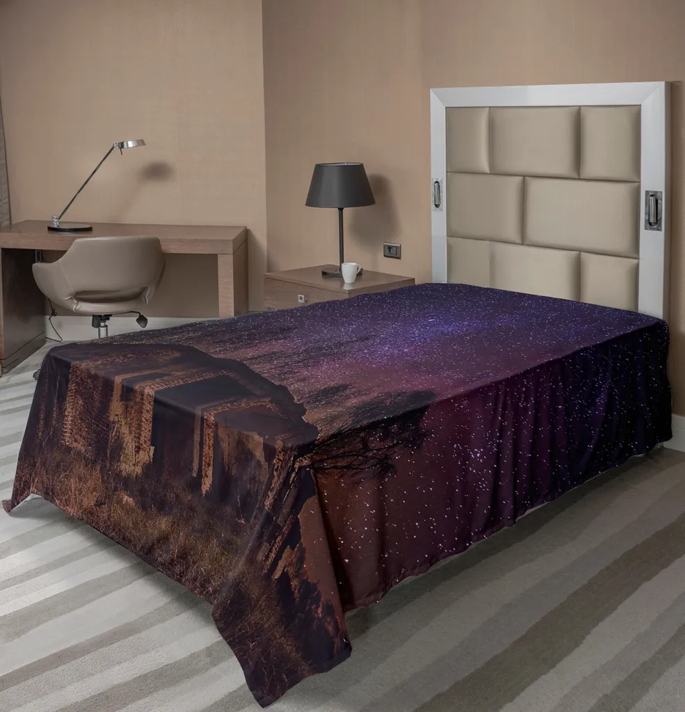 Lenzuolo Decorativo ABAKUHAUS Universo 100x190 | Design Roccia e Stelle