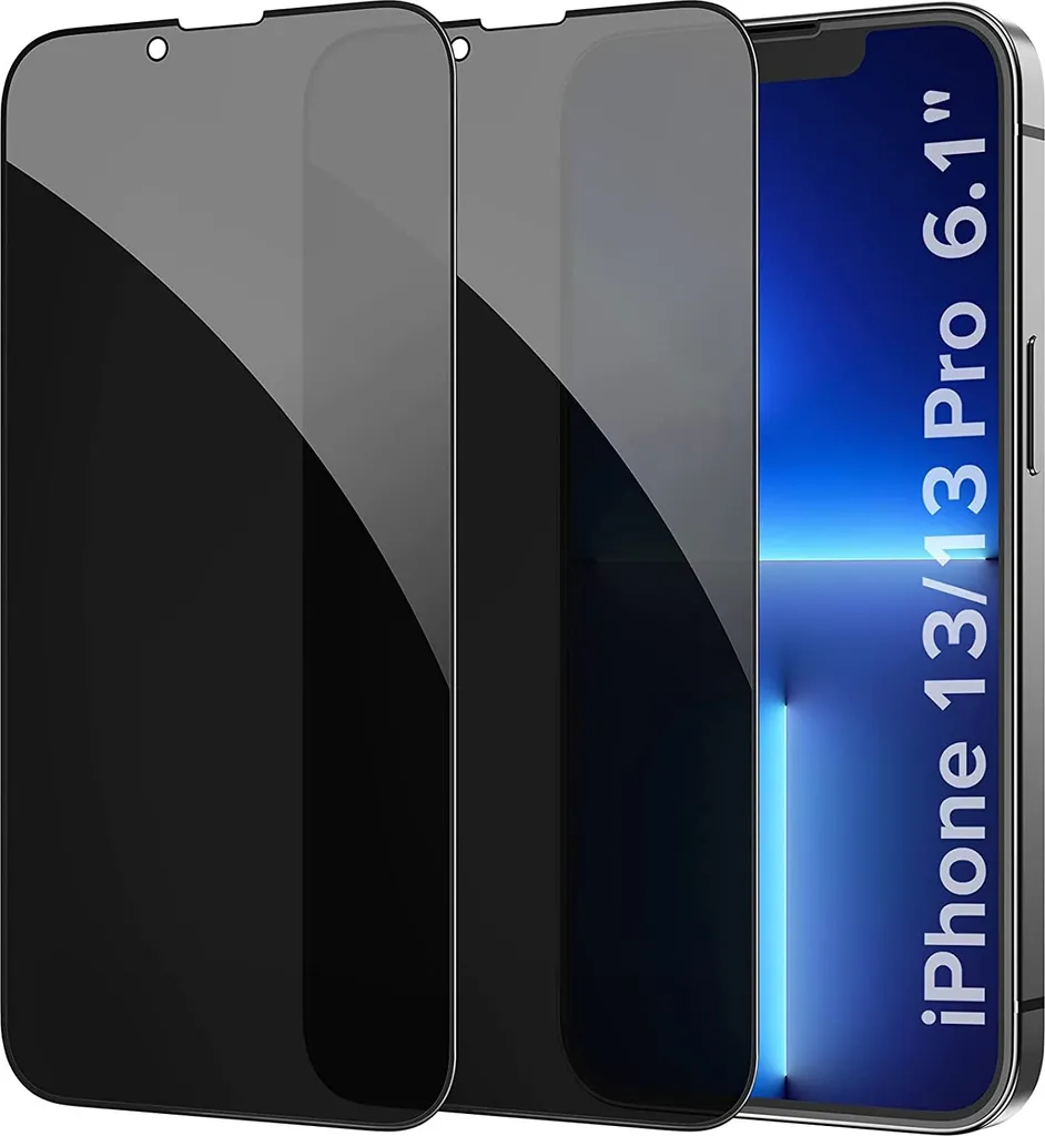 Pellicola Privacy IPhone 13 Mini 3D [2 Pezzi] - Vetro Temperato Anti-Spy Copertura Completa E Case Friendly