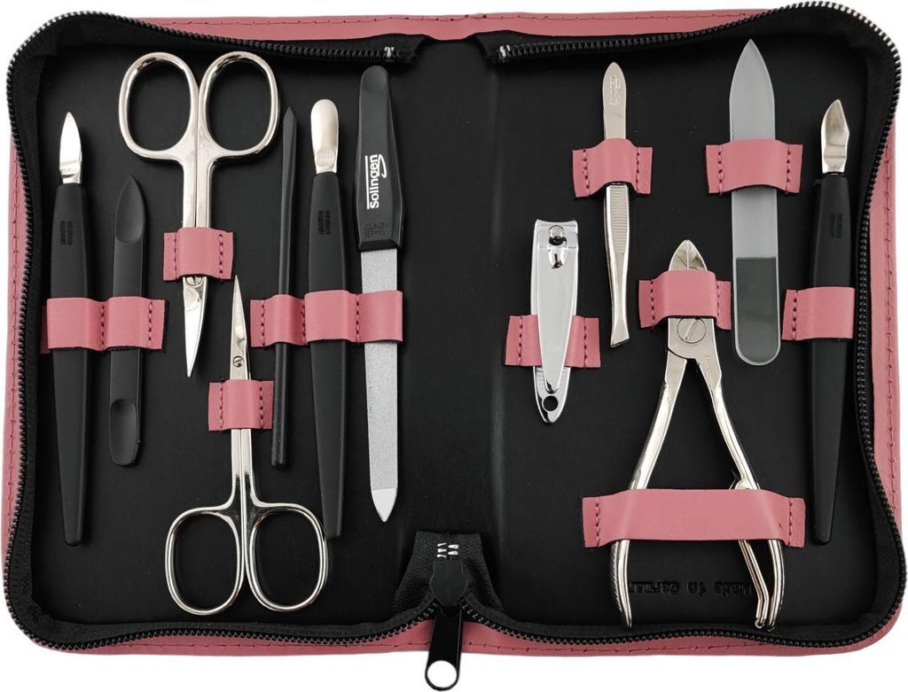 Set da manicure Solingen* da 12 pezzi con astuccio in pelle Immagine del prodotto 