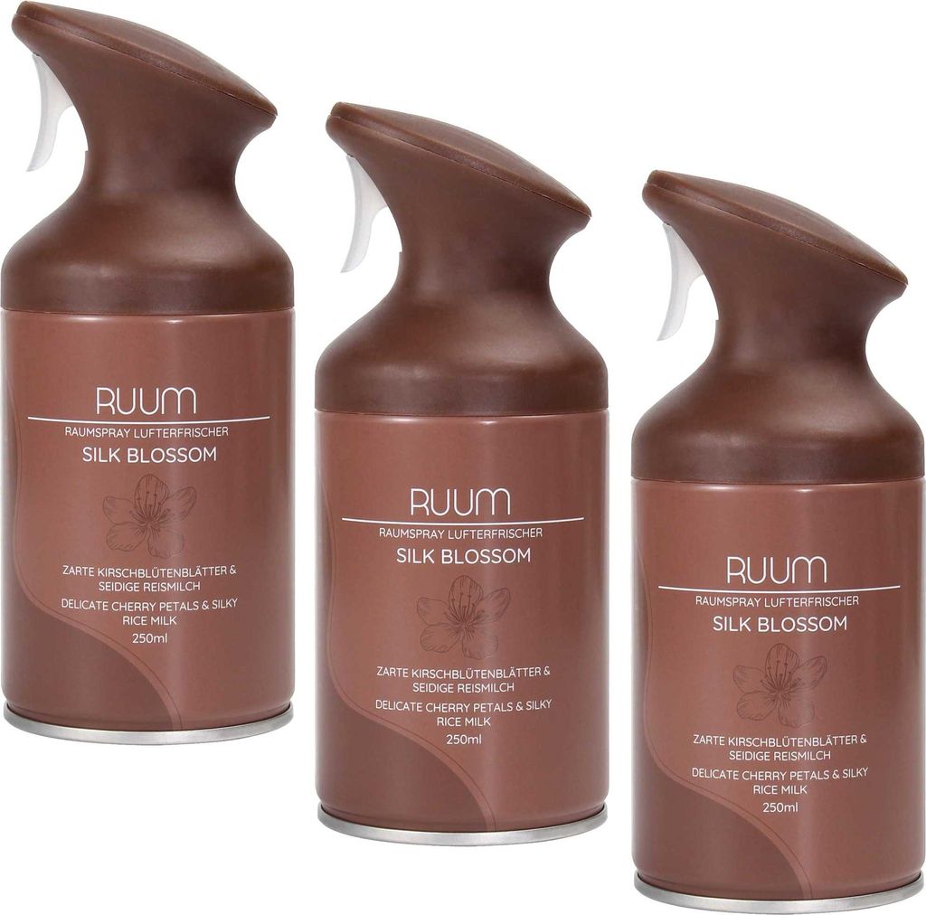 RUUM Raumduftspray Silk Blossom (3er Pack) je 250ml Produktbild 