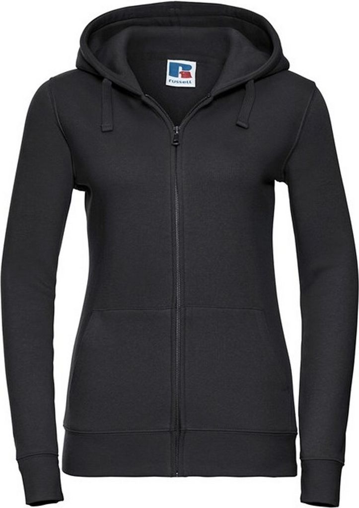 Russell - "Authentic" Hoodie mit durchgehendem Reißverschluss für Damen RW8811 (S) (Schwarz)