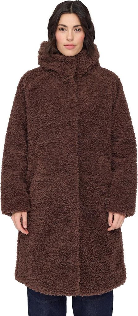 Mazine Damen Mantel Faux-Fur Coat, Größe:XS, Farben:chestnut